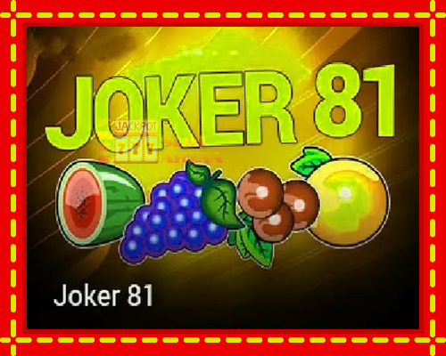 Joker 81 | παίξτε στο διαδίκτυο με μοναδικά γραφικά